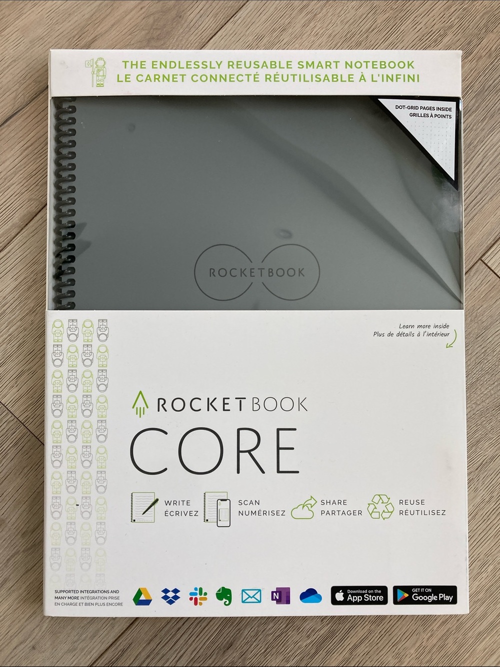 Rocketbook Core Reusable Smart Notebook BNIB